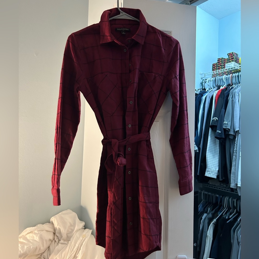 Banana Republic plaid dress